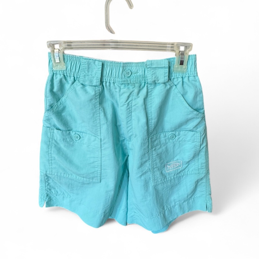 AFTCO Pastel Turquoise Cargo Men's Shorts size 28